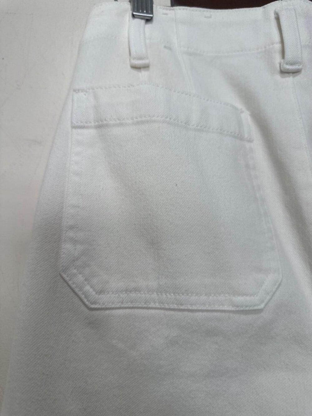 Talbot Wide Leg Trousers Jean Womens 16W White Relaxed High Rise Stretch Preppy - Picture 12 of 14